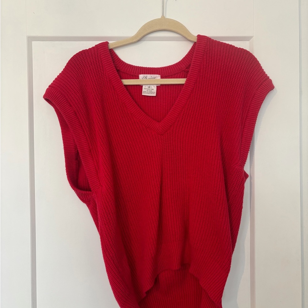 Choices Red Knit Sweater
